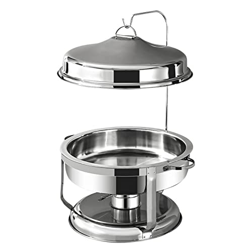 Set di scaldavivande in acciaio inox con gancio, vassoi d'acqua