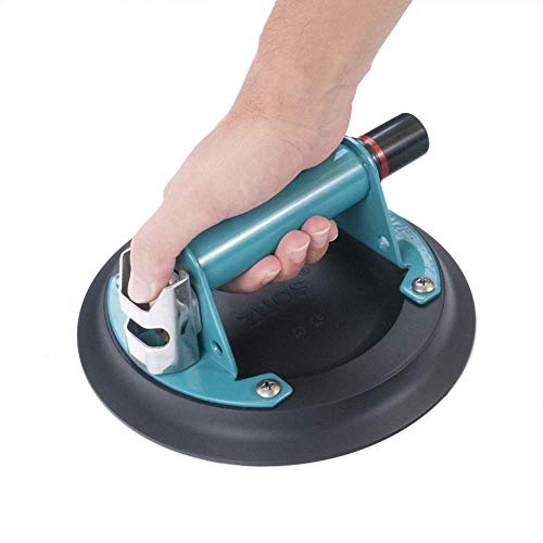 8" Glass suction cup for Granite & Glass Lifting, Vacuum Suction Cup Vacuum Lifter with Metal Handle and ABS Pump,560lbs Load Capacity(2 PACK)