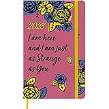 Moleskine Limited Edition Frida Kahlo 12 Month 2023 Weekly Planner, Hard Cover, Large (5' x 8.25'), Pink
