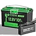 HYSINCERE 12V 100AH Plus Lithium Battery LiFePO4 with Charger, Low Temp Protection, Bulit-in 100A BMS, 1280Wh Energy. Perfect for Off-Grid, RV, Solar Power System, Trolling Motor