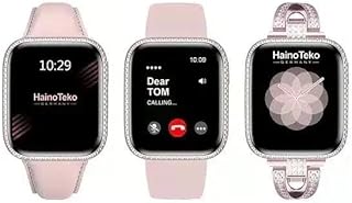 ساعة سمارت حريمي شيك ضد المياه واطار معدني -G13 MINI مع 3 اساور متنوعه