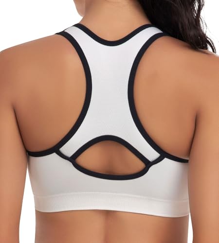 Image of MIRITY Women Racerback Sports Bras - High Impact Workout Gym Activewear Bra