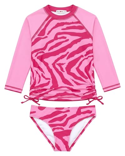 Image of weVSwe Girls Rash Guard Set 2-Piece UPF 50+ Sun Protection Swimsuit 2T-14 Years
