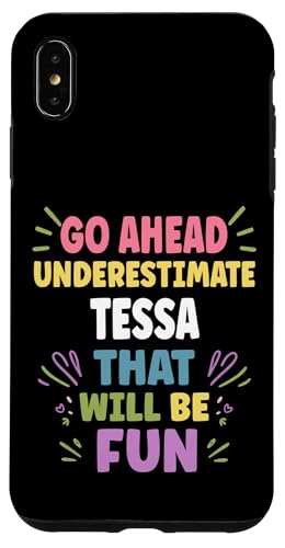 TESSA Personalized Women's Gift Custom TESSA X}zP[X iPhone XS Max p