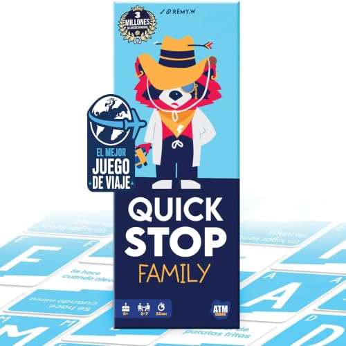 ATM Gaming Quickstop Family – O jogo de tabuleiro mais divertido para toda a família | Rápido, competitivo noites em casa - presente de Natal