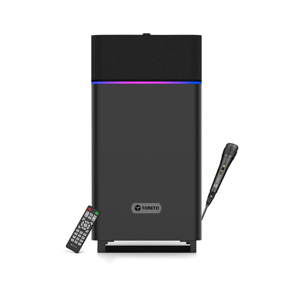 Toreto Party Mini Powerful 70W RMS Home Theater Bluetooth Party Box Party/Home Audio Speaker with High Power Bass, Wired Karaoke Mic, AUX, USB and Dynamic RGB LED (B0CNTJ2GSY) Amazon Price History, Amazon Price Tracker