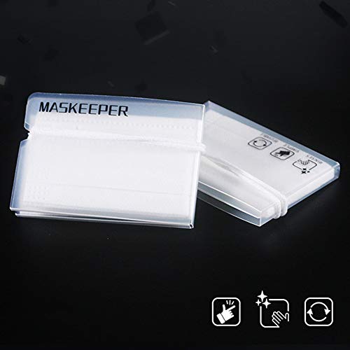 Dyyicun12 Face Shield Storage Box, 10Pcs Portable Dustproof Disposable Face Shield Storage Box Container Organizer 10pcs