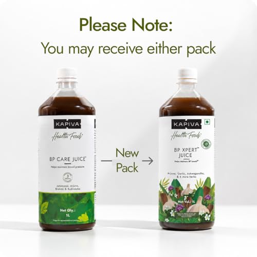 Image of Kapiva BP Care Juice - 100% Ayurvedic Juice to Support Healthy Blood Pressure Levels| Arjuna, Jatamansi & 8 Other Herbs 1 Litre