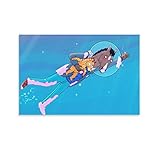 RUIQIU Póster de Bojack, diseño de la piscina del jinete de Bojack, póster de pintura, para regalo, decoración del hogar, sin marco, 20 x 30 cm