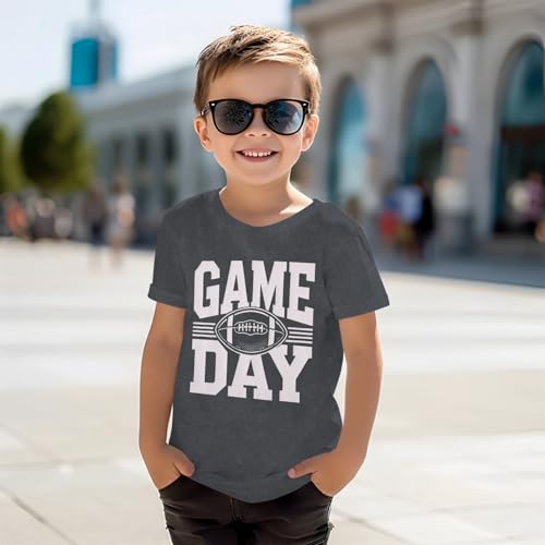 Boys Game Day Shirts Kids Football Sunday Tshirt Football Season Tee Team Sports Fans Lover Short Sleeve Tops 6-11Y3