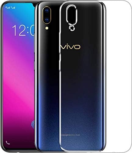 Kushu® Exclusive Soft Silicone TPU Jelly Crystal Clear Case Soft Transparent Back Case Cover for Vivo V11 Pro