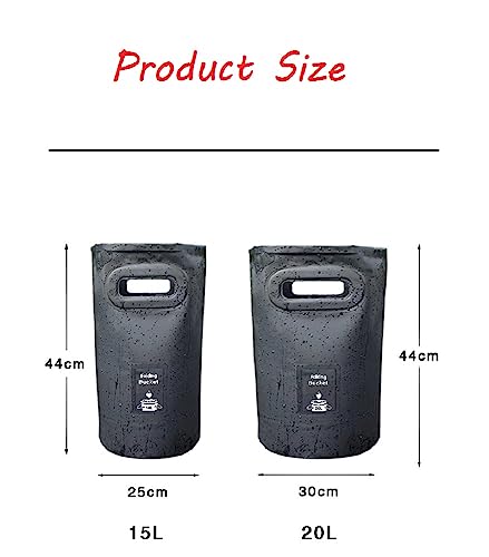 HOUSON Tragbarer Faltbarer Eimer 20L, Multifunktions Falteimer Tragbarer Camping-Eimer für Camping, Angeln, Party und Garten