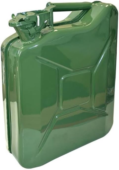 Faithfull FAIAUJERRY10 10 Litre Metal Jerry Can UN App, GS TUV Certified - Green