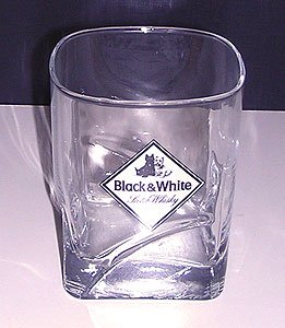 Black and White Whisky Tumbler