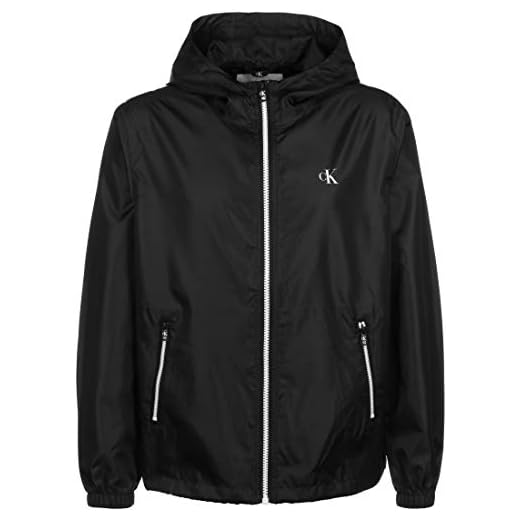 Calvin Klein Zip Through HD Jacket Chaqueta, Negro (CK Black Bae), Medium para Hombre
