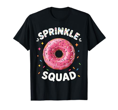 Sprinkle Squad Doughnut Lovers Hombres Mujeres Niños Familia a Juego Camiseta