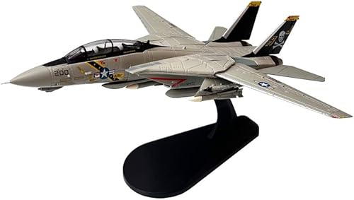 Miniatura 2 de Grumman F-14 F-14A F-14B F-14D Tomcat Fighter Aviones de combate de metal militar fundido a presión modelo de avión de metal (F-14A)