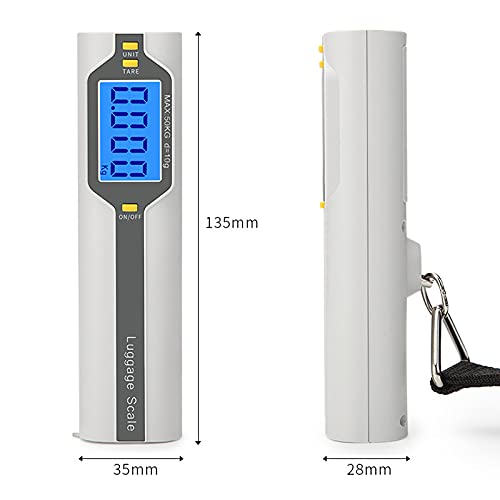 Basage Digital Luggage Scale,Travel Luggage Weight Scale,Handheld Suitcase Weight for Travel with Backlit LCD Display - Afbeelding 6