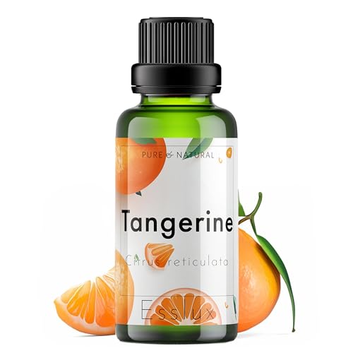 Image of Esslux Tangerine Essential Oil - 100% Pure Natural Tangerine Oil for Diffuser & Aromatherapy | Sweet, Uplifting Scent for Skin Care, Candle Making & Soap Making | Energizing & Refreshing (60ml)