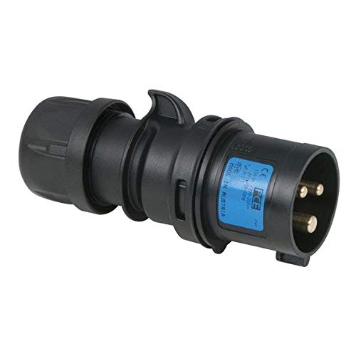 10 SPINE VOLANTI CEE 3 POLI (2P+T 6H) IP44 16A NERA PER LO SPETTACOLO