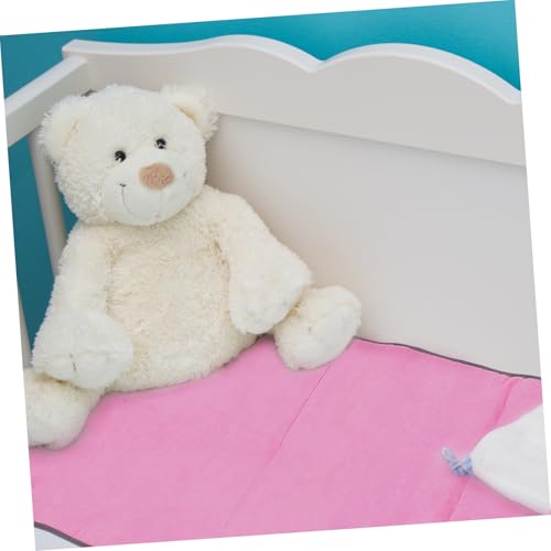 Tapis de sieste rose pour maternelle en polyester doux