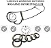POWERLAD Juego de anillos gallo 6 anillos Anillo Pene Masculino, más duradero silicona médica SM juego de restricción juguetes sexuales para parejas masculinas