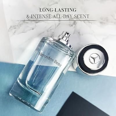 Mercedes Benz for Men - Long Lasting Cologne for Men - Bergamot, Lemon and Cedar Notes - Everyday Wear Eau de Toilette in Iconic Bottle - 8.1 oz EDT