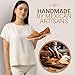 Artisans Bazaar - Mexican Huaraches Sandals for Women Handmade by Artisans in Mexico with Genuine Leather Pre-Hispanic Inspired Traditional Footwear Comfortable Breathable (Brown, US Footwear Size System, Adult, Women, Numeric, Medium, 6)