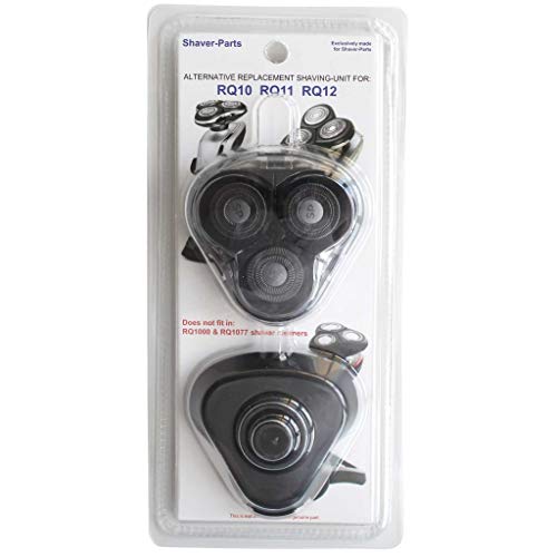 Têtes de Rasoir Philips RQ1260 RQ1270 Lot de 3 Lavable - vue 2