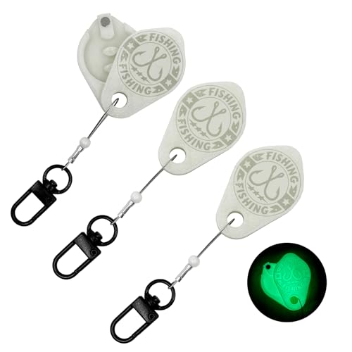 CIATLLLAIT 3PCS Fishing Knot Tying Tool Glow-in-Dark Ice Fish Hooks Cool Gadgets for Fishermen Accessories for Beginner Anglers