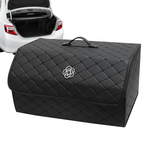 Coffre de rangement pour voiture avec organiseur pliable et conteneur compact - 6