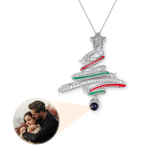 Personalized Christmas Projection Ornament, Custom Memorial Photo Inside Ornament, for Family Holiday Party, Personalized Xmas Tree Hanging Decor