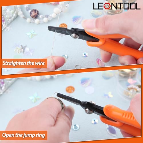 Image of 5.5 Inch Thin Flat Nose Pliers With Smooth Jaw - Precision Jewelry and Craft Making Tool for Wire Straightening - Duck Billed, Chain Nose, Micro Pliers