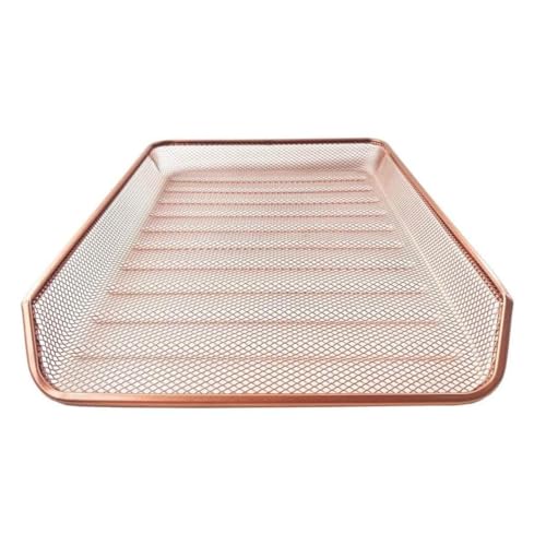 Bandeja Organizadora de Mesa, Multiuso, Escritório, Rose Gold