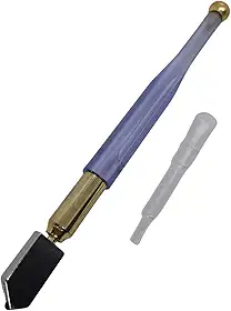 Cortador de Vidro Profissional com Roda de Tungstênio, Reservatório Lubrificante, Corte Preciso 3 a 12mm