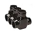 Morris 97695 Multi-Cable Insulated Connector, Dual Entry, Black, 5 Ports, 500-4 Wire Range, 5/16-inch Allen Hex
