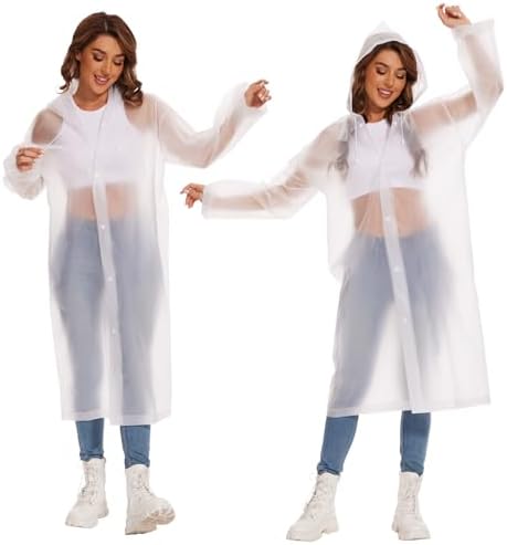 KAshack 5 stuks regenponcho, wegwerp voor dames en heren, 100