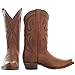 Soto Boots Women's Cheyenne Leather Snipped Toe Cowgirl Boots, Genuine Leather Handcrafted Cowboy Boots For Women M50041 (Tan, 7)