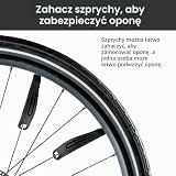 FloraVigo nadaje się do podnoszenia opon cross-country, wędrówek, wyścigów, MTB, wysokiej wytrzymałości, naprawy opon, narzędzi do demontażu i naprawy (zestaw 4-częściowy)