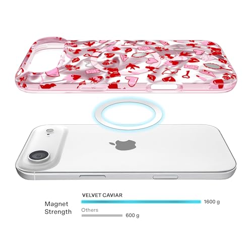 VELVET CAVIAR Case for iPhone 17 Air | Compatible with MagSafe | 10ft Drop Tested | Protective Valentine's Day Cases | Lover Girl Holo by VELVET CAVIAR - Used condition - Image 4