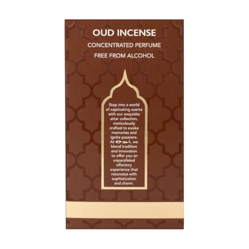 Image of Ossa Oud Incense Concentrated Perfume 6ml | Alcohol Free Roll On Attar For Men And Women | Premium Long Lasting Unisex Fragrance With Rich Woody & Amber Notes | Elegant Scent For All-Day Wear