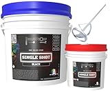 BP Resins: Single Shot |100% Solids Epoxy Resin Kit (3 Gallons) Solvent-Less, Two Component Gloss Coat Finish- Low VOC! Industrial Use, Garages, Floors & More! (Black) + Free Mixer!