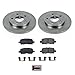 POWERSTOP KOE1602 Rear Autospecialty Replacement Brake Kit Brake Rotors and Ceramic Brake Pads For Buick Allure Lacrosse | Chevy Impala, Impala Limited | Grand Prix [Application Specific]