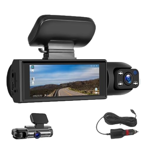 2025 New Front and Rear Dash Camera, Car Dash CAM,1080p HD Front & Rear Dash CAM, WiFi FHD Car Camera