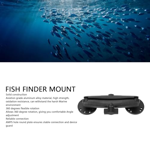 Support de détecteur de poisson anti vibration alliage EMUKOEP 17 cm