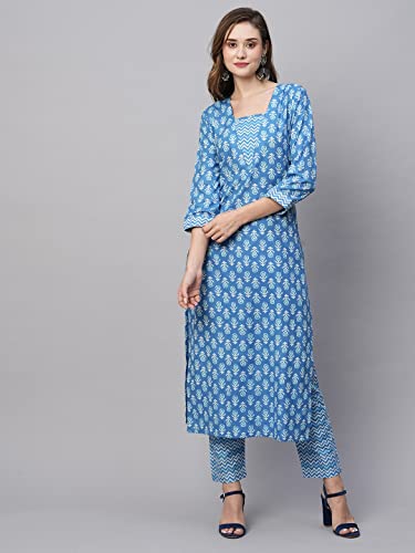 Image of ANNI DESIGNER Women's Cotton Kurta with Pant