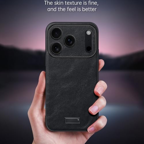 Étui en cuir iPhone 17 rouge coque rétro chic et luxe - 2