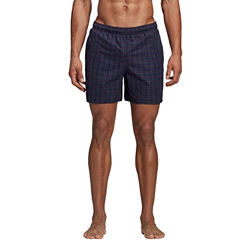 adidas Herren Check Short Length Badehose, Legend Ink, S