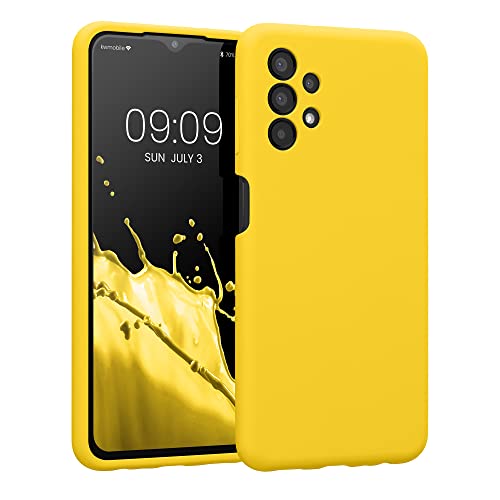 kwmobile Case Compatible with Samsung Galaxy A13 4G Case - Slim TPU Silicone Phone Cover - Soft Touch Finish - Radiant Yellow