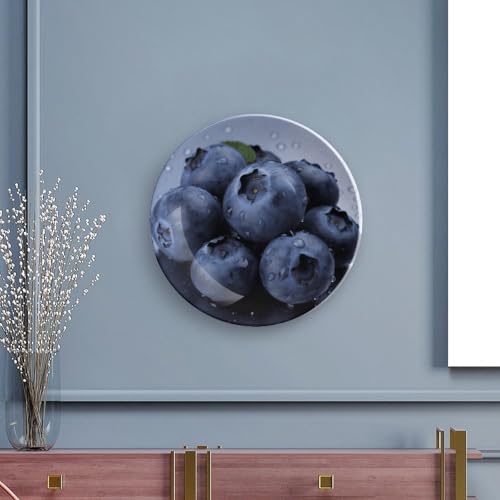 Plato decorativo Blueberry de porcelana Bone China 7 pulg miniatura 5